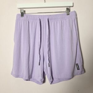 Comfrt Lavender Cloud Lounge Shorts Size Large Soft Drawstring Casual Cozy
